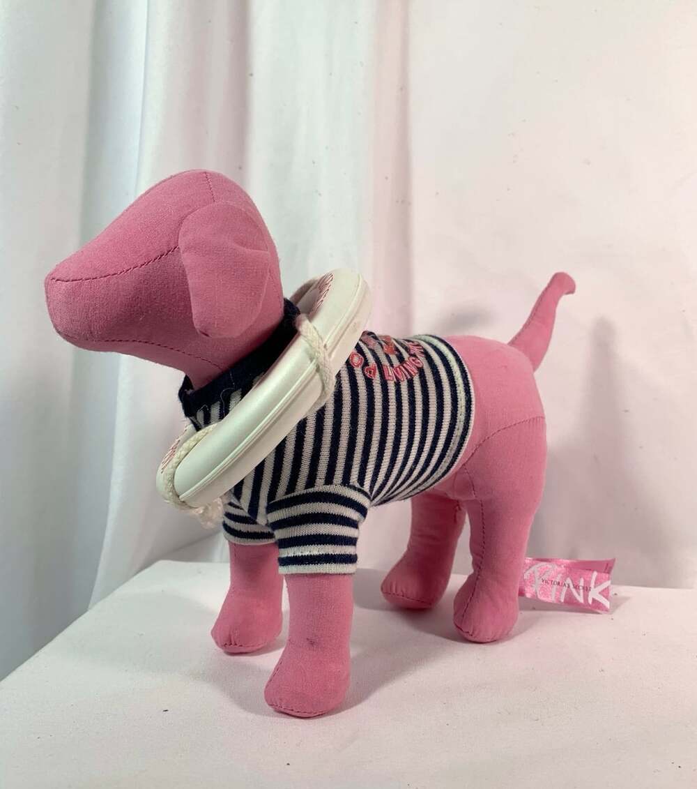PINK Dog with Lifesaver by Victoria Secret plush